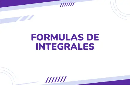 Formulas De Integrales